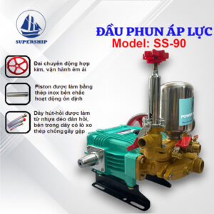 Đầu Phun Áp Lực Piston inox SUPER SHIP SS-90