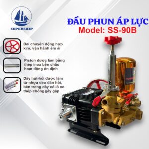 Đầu Phun Áp Lực Piston inox SUPER SHIP SS-90B